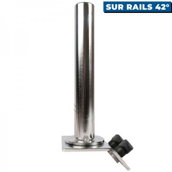 Support pour piédestal Seanox de perche de sonde live Pike'n Bass montage sur rails 42° profil - N°8 - comptoirnautique.com