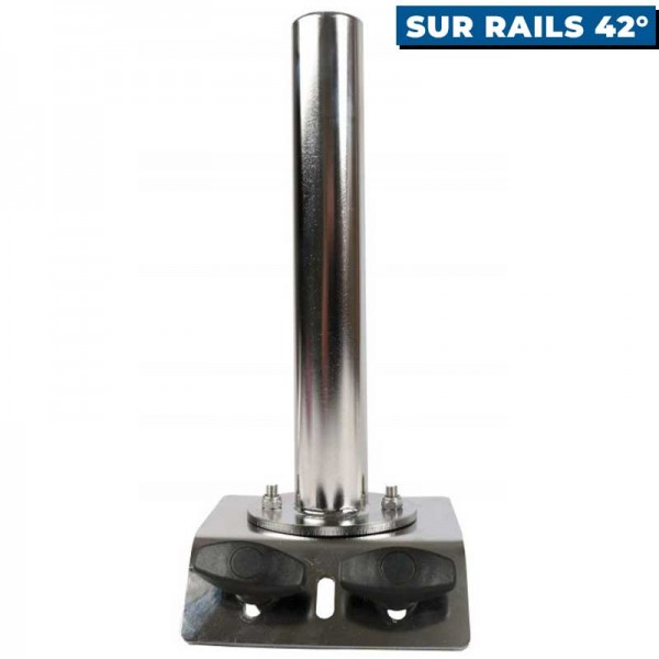 Support pour piédestal Seanox de perche de sonde live Pike'n Bass montage sur rails 42° molette de réglage - N°9 - comptoirnautique.com