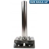 Support pour piédestal Seanox de perche de sonde live Pike'n Bass montage sur rails 42° molette de réglage - N°8 - comptoirnautique.com