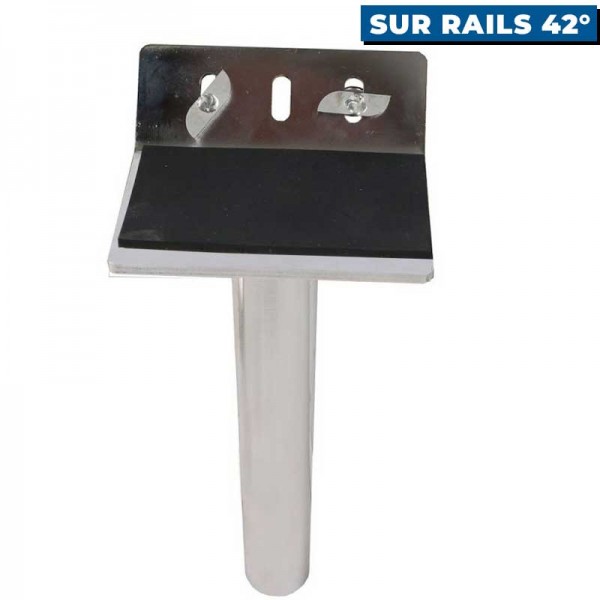 Support pour piédestal Seanox de perche de sonde live Pike'n Bass montage sur rails 42° intérieur en mousse - N°10 - comptoirnautique.com
