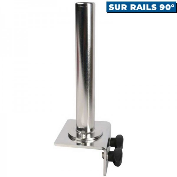 Support pour piédestal Seanox de perche de sonde live Pike'n Bass montage sur rails 90° profil - N°13 - comptoirnautique.com