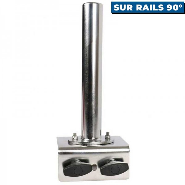 Support pour piédestal Seanox de perche de sonde live Pike'n Bass montage sur rails 90° molette de réglage - N°14 - comptoirnautique.com