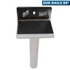 Support pour piédestal Seanox de perche de sonde live Pike'n Bass montage sur rails 90° intérieur en mousse - N°13 - comptoirnautique.com
