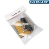 Support pour piédestal Seanox de perche de sonde live Pike'n Bass montage sur rails 90° sachet - N°14 - comptoirnautique.com