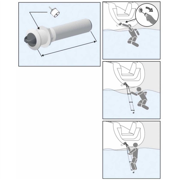 Échelle de secours à encastrer Nuova Rade instructions - N°4 - comptoirnautique.com