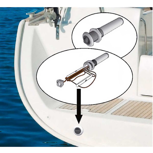 Échelle de secours à encastrer Nuova Rade installée sur bateau - N°5 - comptoirnautique.com