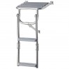 Folding platform ladder