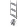 Échelle de proue et de jupe arrière Nuova Rade Inox marches orientables - N°2 - comptoirnautique.com