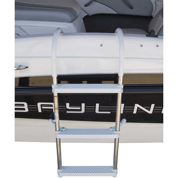 Échelle de bain plat-bord Gunwale Garelick installée sur bateau - N°7 - comptoirnautique.com