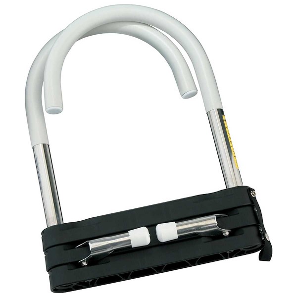 Échelle de bain plat-bord télescopique pliable Garelick 3 marches repliée - N°5 - comptoirnautique.com
