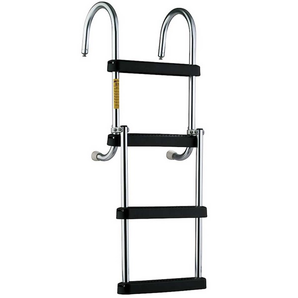 Échelle de ponton pliable et amovible Garelick - 4 marches - N°1 - comptoirnautique.com