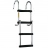 Foldable and removable pontoon ladder - 4 steps