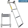 Échelle télescopique et pliable pour tableau arrière Garelick 4 marches - N°2 - comptoirnautique.com