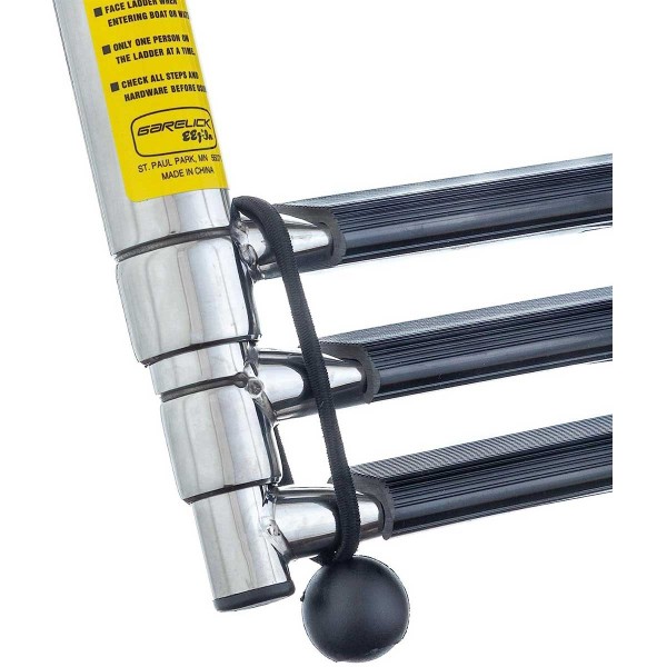Échelle télescopique et pliable pour tableau arrière Garelick système de maintien des 4 marches - N°8 - comptoirnautique.com