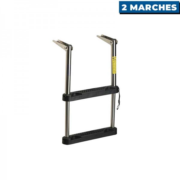 Échelle télescopique à monter sur plateforme Garelick 2 marches - N°3 - comptoirnautique.com