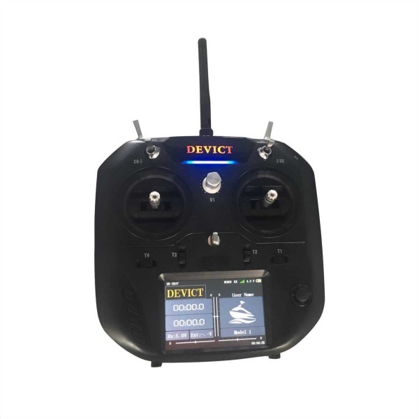 Télécommande DE-SR07 pour bateaux amorceurs Anatec allumée - N°2 - comptoirnautique.com