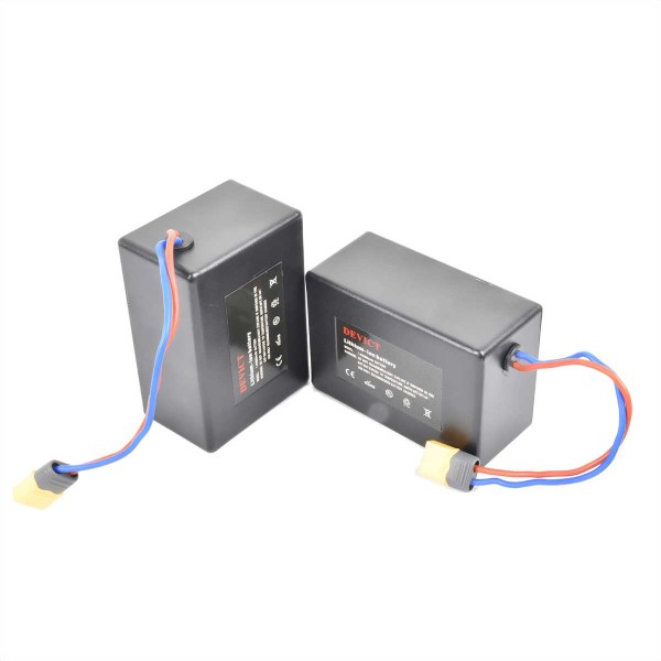 Batteries Lithium 7.4V / 6A (Paire) pour bateau amorceur Anatec Pacboat - N°1 - comptoirnautique.com
