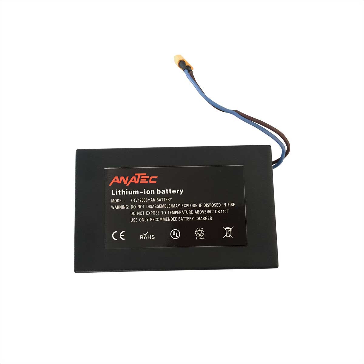 Anatec Batterie Lithium 7.4V / 12A ANCED3044C - Comptoir Nautique