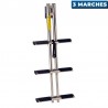 Sport telescopic ladder for transom mounting
