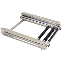 Échelle de bain télescopique et coulissante Garelick - 3 marches repliée dans le cadre