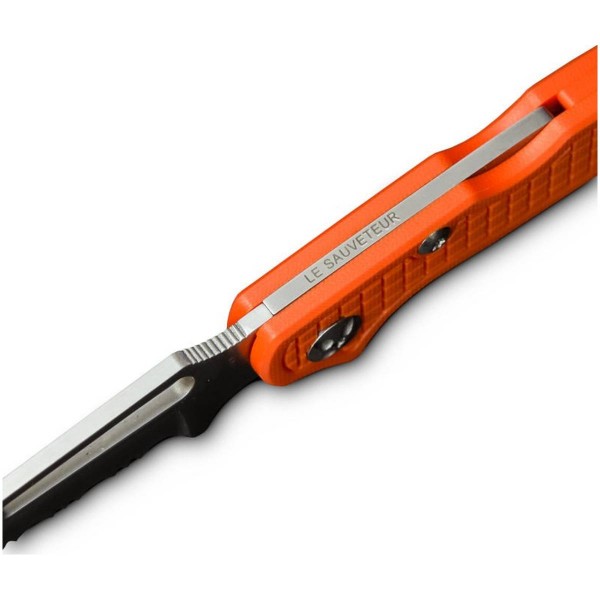Couteau de sauvetage pliant LE SAUVETEUR de haut - HPA - N°5 - comptoirnautique.com