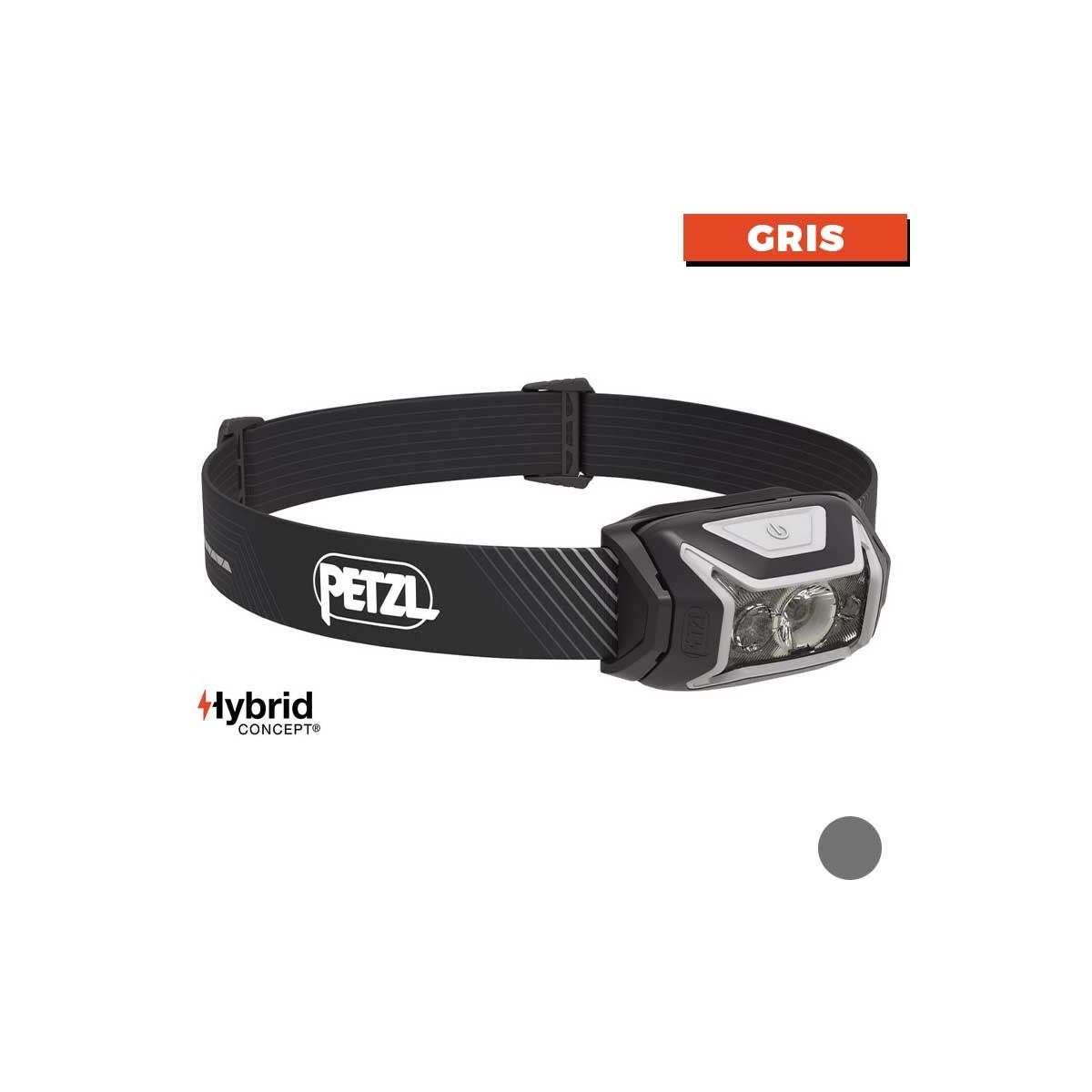 Lampe frontale ACTIK CORE gris