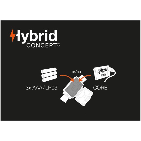 Lampe frontale ACTIK CORE hybride batterie ou pile - N°9 - comptoirnautique.com