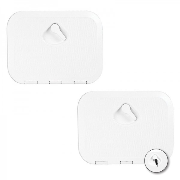 TOP LINE deck hatch, black, 270x375mm, ISO12216 - N°1 - comptoirnautique.com