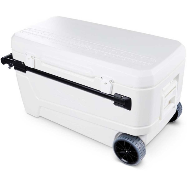 Glacière à Roulettes SOARS 51 L - Table Bar Extérieure Avec Plateaux Latéraux Et étagère - Maintien Du Froid 2-4 H - Parfaite Pour Jardin, Piscine, Terrasse