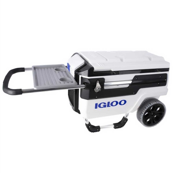 Glacière à roulettes Igloo Marine TrailMate 70 - 66 Litres avec table amovible - N°1 - comptoirnautique.com