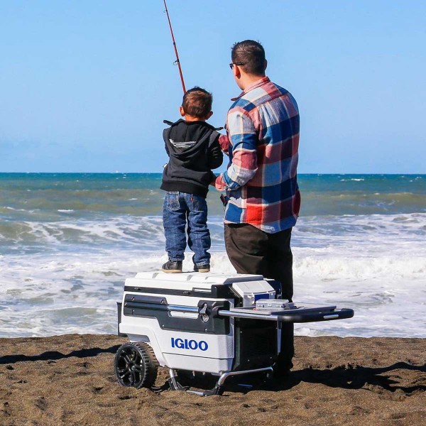 Glacière à roulettes Igloo Marine TrailMate 70 - 66 Litres siège supplémentaire pour la pêche - N°12 - comptoirnautique.com