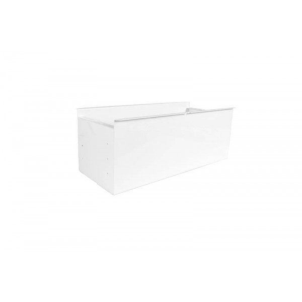 Standard white leaning post bin - N°1 - comptoirnautique.com 
