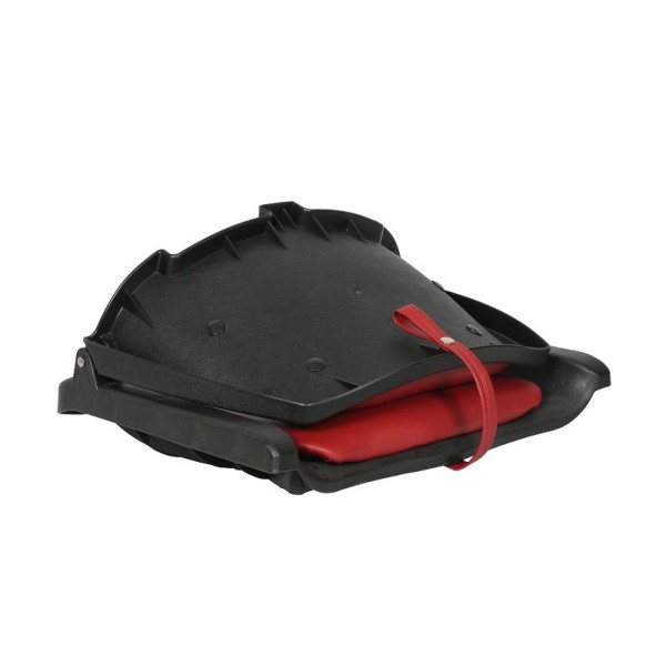 siège pliant confort rouge/noir pike'n bass replié - N°4 - comptoirnautique.com
