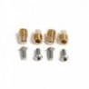 50 M6 sealed brass inserts screws