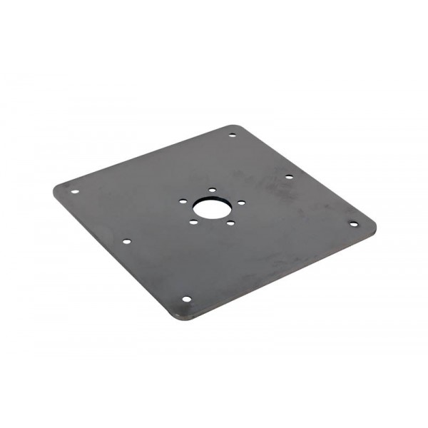 platine carrée basse pour siège aluminium pike'n bass de face - N°2 - comptoirnautique.com 