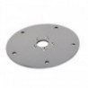 Low round base plate for seat
