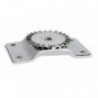 Platine inox pour fixation plat-bord