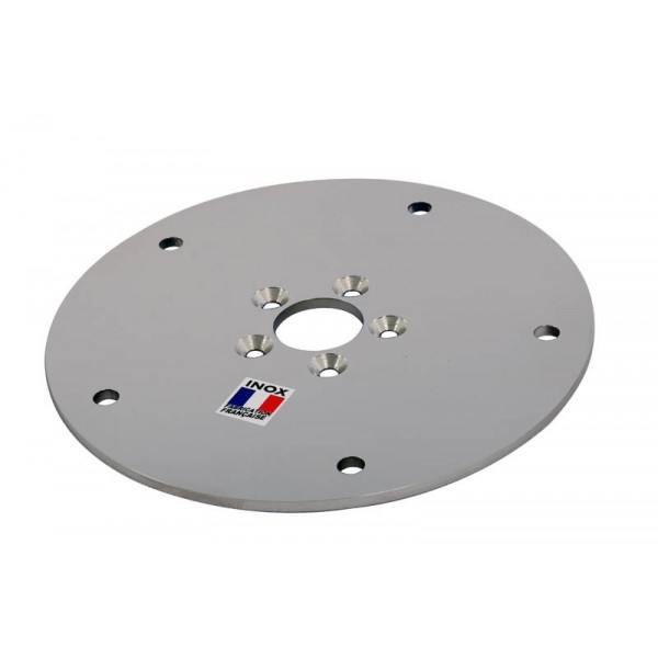 platine ronde pour siège inox pike'n bass de face - N°3 - comptoirnautique.com 