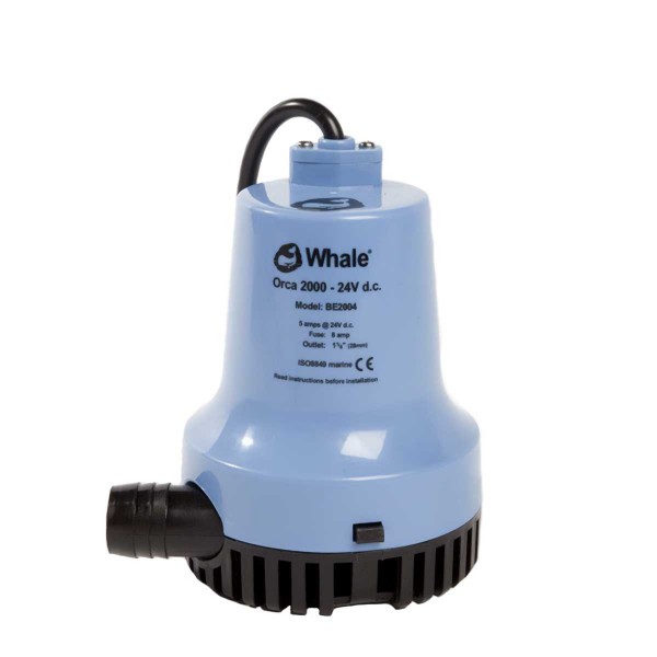 Pompe de cale électrique Whale Orca 24V - 126L/min - N°1 - comptoirnautique.com