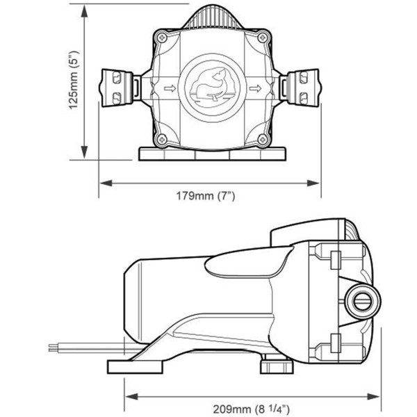 Pompa elettrica per acqua dolce Watermaster 3 bar - 12V - 11,5 L/min - N°2 - comptoirnautique.com
