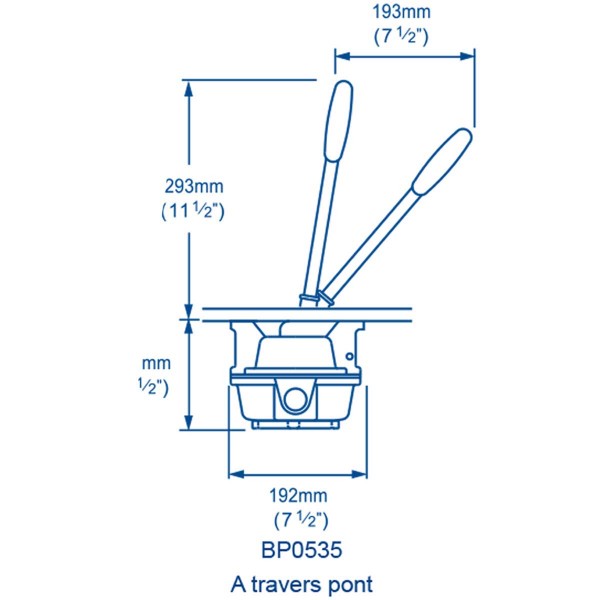 MK5 pompa manuale per acque reflue - montaggio passante - 66 L/min - N°7 - comptoirnautique.com