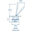 MK5 manual sewage pump - through-bridge mounting - 66 L/min - N°7 - comptoirnautique.com 