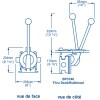 Bomba de esgoto manual Gusher 10 - montada no convés / antepara - 65 L/min - N°5 - comptoirnautique.com