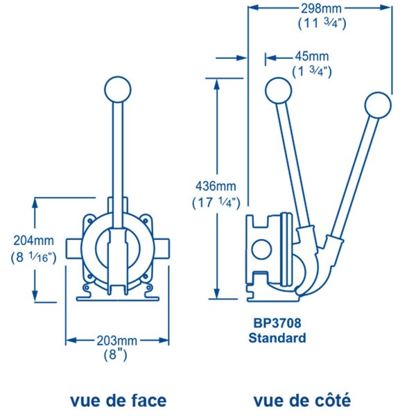 Bomba de esgoto manual Gusher 10 - montagem no convés / antepara - 65 L/min - N°6 - comptoirnautique.com