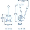 Bomba de esgoto manual Gusher 10 - montagem no convés / antepara - 65 L/min - N°6 - comptoirnautique.com