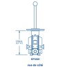 Pompa di sentina manuale Gusher 30 - montata sul ponte - 117 L/min - N°4 - comptoirnautique.com