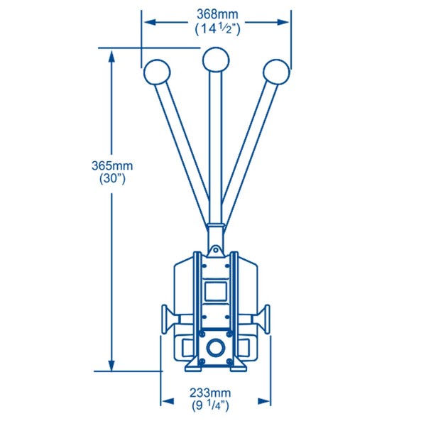 Pompa di sentina manuale Gusher 30 - montata sul ponte - 117 L/min - N°6 - comptoirnautique.com