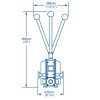 Bomba de achique manual Gusher 30 - montada en cubierta - 117 L/min - N°6 - comptoirnautique.com