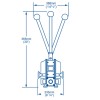 Pompa di sentina manuale Gusher 30 - montata sul ponte - 117 L/min - N°6 - comptoirnautique.com