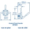 Gusher Urchin manual bilge pump - through deck with fixed handle - 55 L/min - N°6 - comptoirnautique.com 
